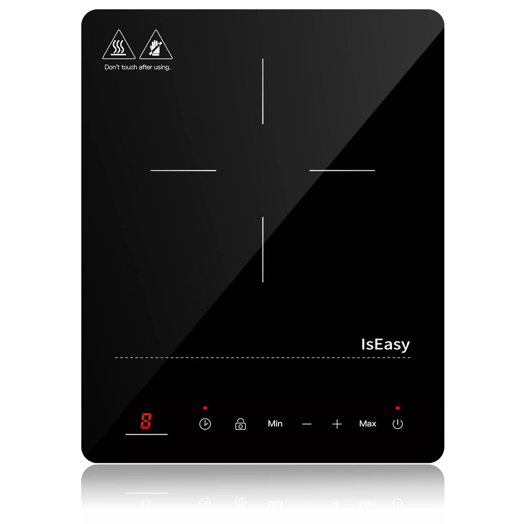 Induktionskochfeld 1 Platte, IsEasy Einzel Induktionskochplatte 2100W, 28cm kochplatte, Tragbares mi