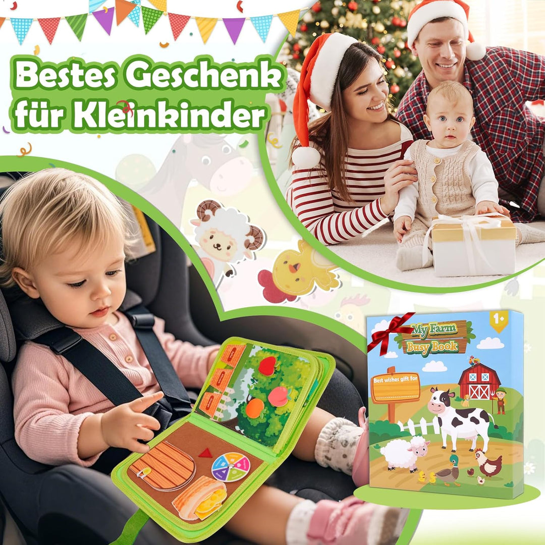 Busy Board Spielzeug ab 1 2 3 Jahre Junge: Geschenk Junge Mädchen 1-2-3-4 Jahre Montessori Kinderspi
