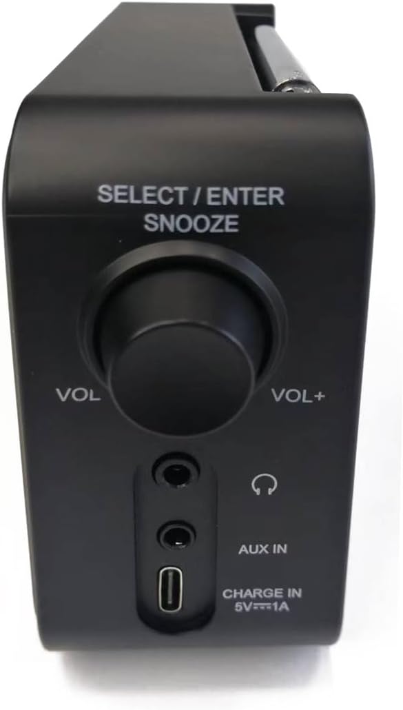 Tragbares Radio, wiederaufladbar, DR7+: FM und Dab+, mit Akku, programmierbarem Wecker, Farbdisplay,