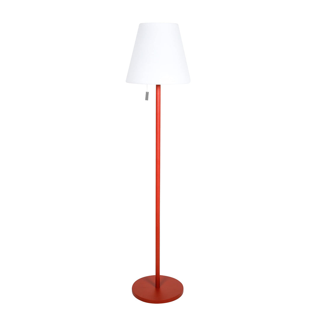 greemotion LED-Akku-Stehlampe Outdoor, 3fach höhenverstellbar, rot, dimmbar