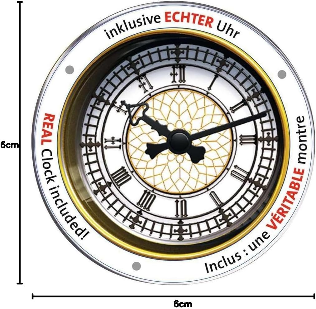 Ravensburger 3D Puzzle 12586 - Big Ben mit Uhr - 216 Teile - Das weltbekannte Londoner Wahrzeichen z