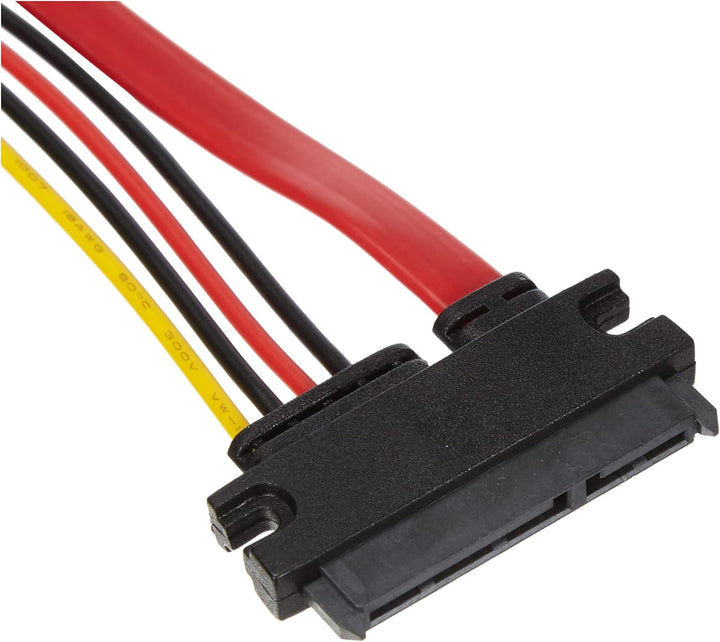 PremiumCord SATA-Verlängerungskabel, SATA 22pin / M - SATA 22pin / F (Packung mit 4) Mehrfarbig 0,2