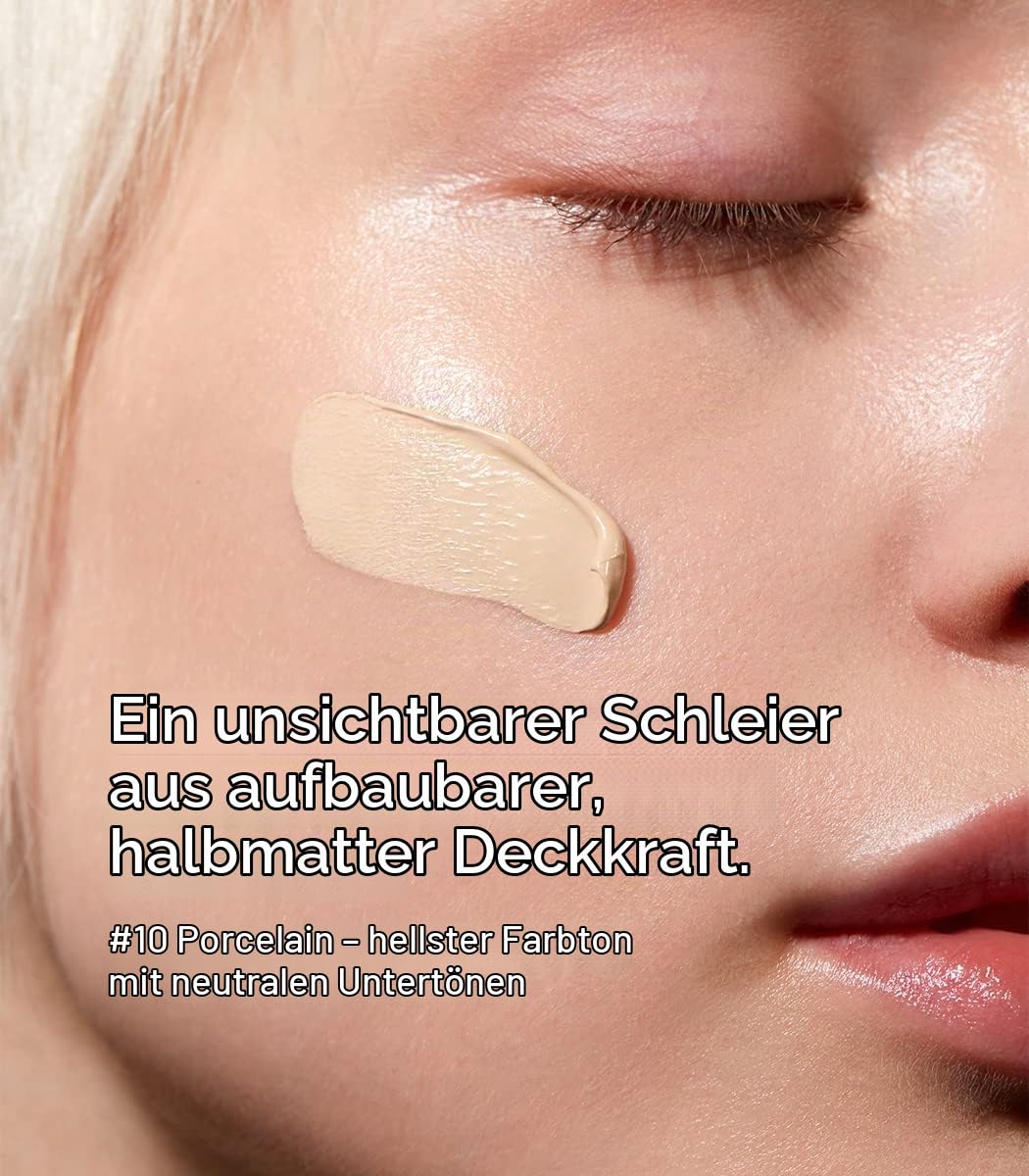 MÁDARA Organic Skincare | SKINONYM Semi-Matte Peptide Foundation, 10 PORCELAIN, 30ml – Gestärkt durc