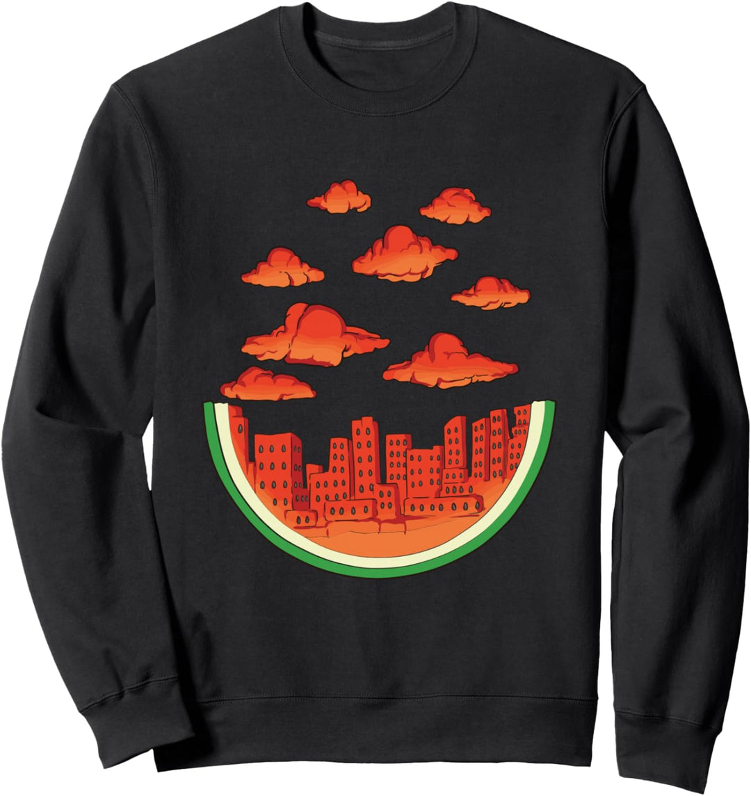 Wassermelonen Design mit einer Wassermelone Sweatshirt