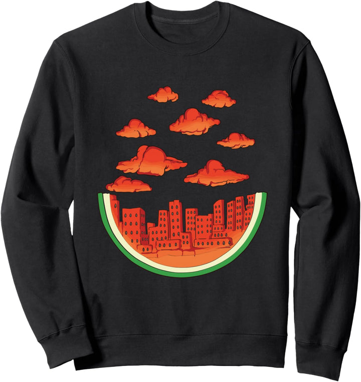 Wassermelonen Design mit einer Wassermelone Sweatshirt