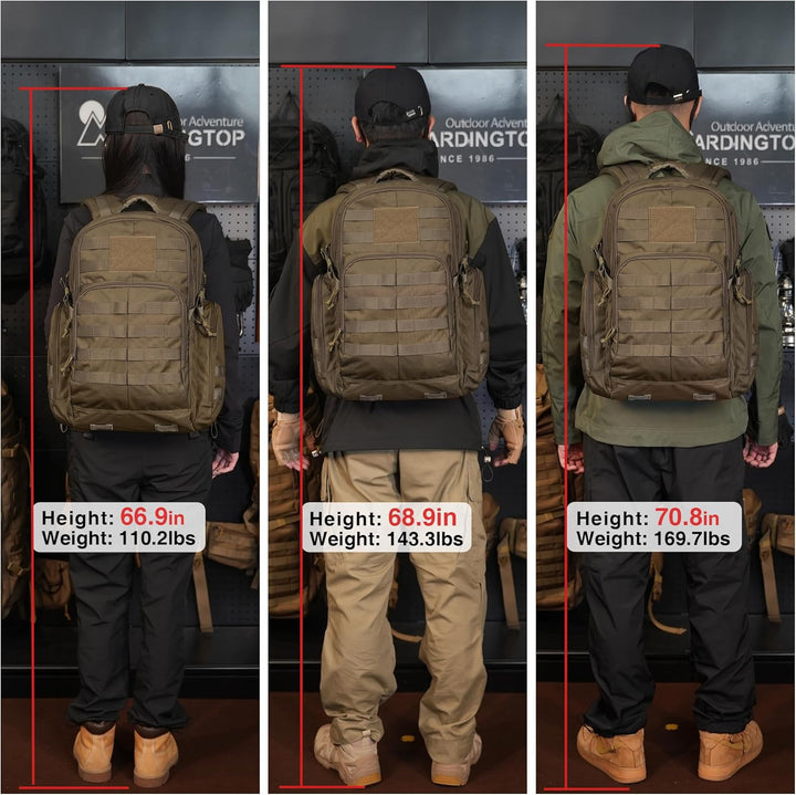 Mardingtop 25L/28L/40L Militär Rucksack Herren Arbeit für Taktischer Assault Wandern Reisen Outdoor