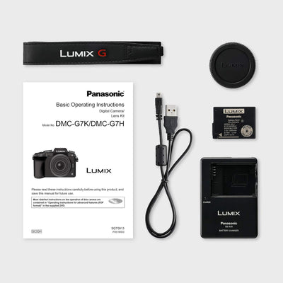 Panasonic Lumix Digitalkamera DMC-G7/DMC-G70, Brennweite 14-42 mm / 3.5-5.6, Lumix G Vario, 45-150 m