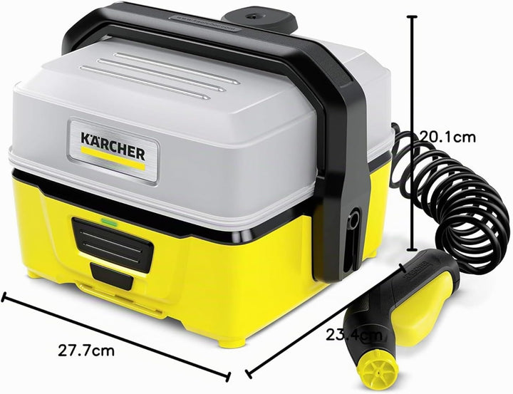 Kärcher Mobile Outdoor Cleaner OC 3 (Wassertankvolumen: 4 l, Lithium-Ionen-Akku, abnehmbarer Wassert