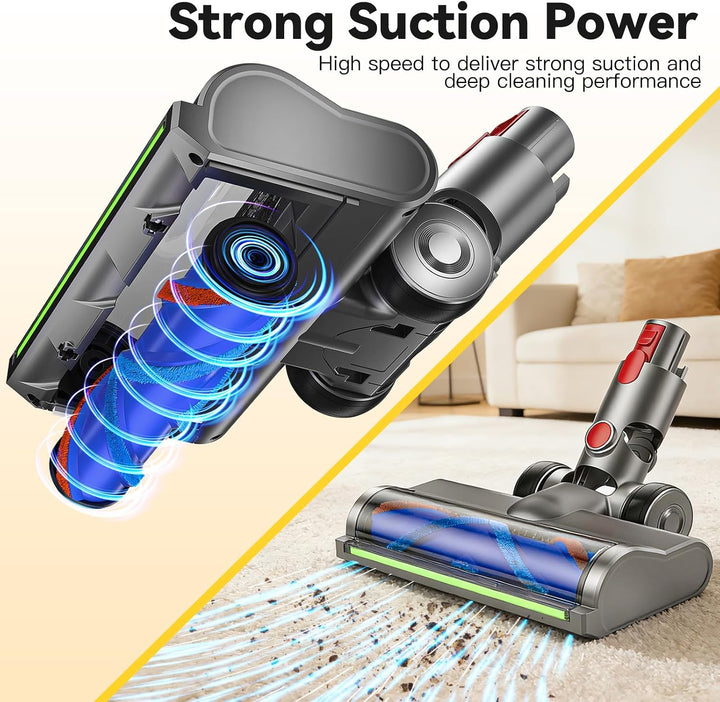 Upgrade Bürste kompatibel für Dyson V7 V8 V10 V11 V15 Staubsauger Ersatzteil Direktantrieb Reiniger