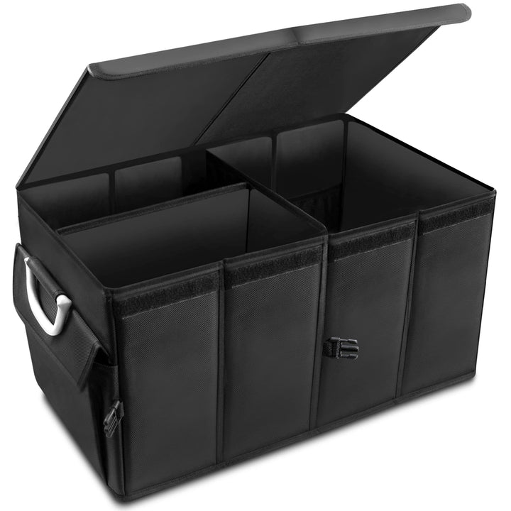 Kofferraum-Tasche - faltbarer Kofferraum-Organizer mit Deckel - Auto-Zubehör - Wohnmobil-Gadget - Ca