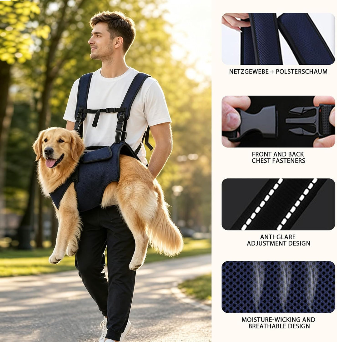 Tragehilfe Hund, Tragehilfe Hund Gross, Ganzkörper-Hundetragetasche XXXL, XXXL