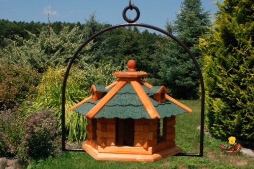 Vogelhaus Dach in grün Nr16 und Bügel zum aufhängen von Vogelhaus, Nistkasten, Vogelhäuschen, Futter