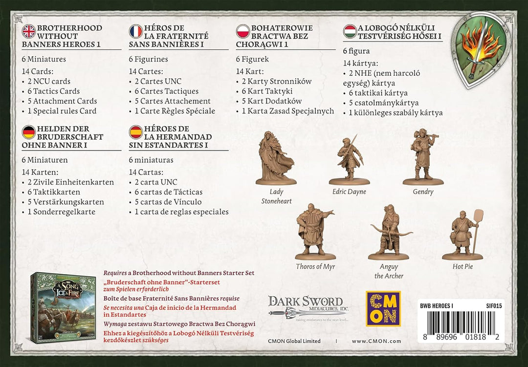 CMON, A Song of Ice & Fire – Brotherhood Heroes I (Helden der Bruderschaft ohne Banner I), Erweiteru