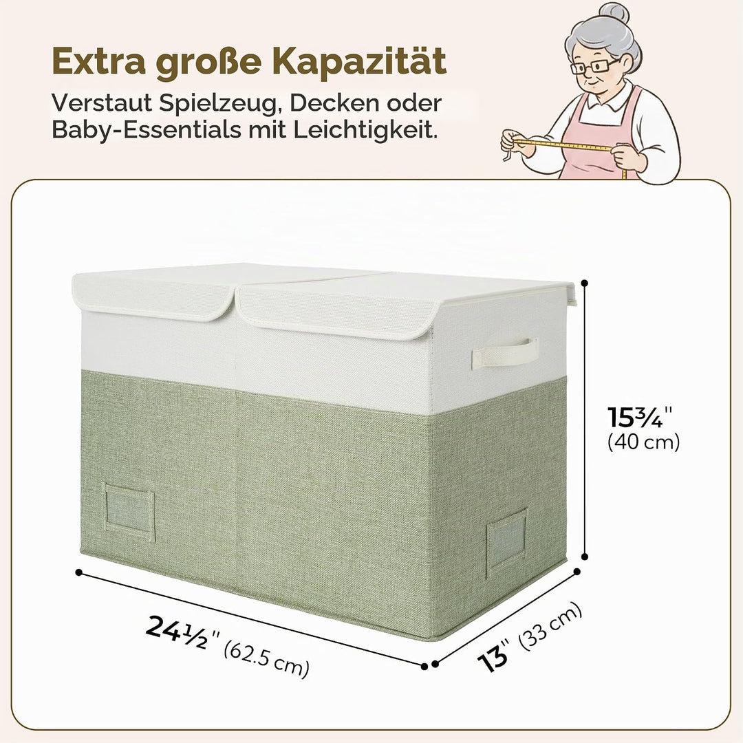 GRANNY SAYS Aufbewahrungsbox mit Deckel Kinder, Grosse Spielzeugkiste mit Deckel, Faltbar Aufbewahru
