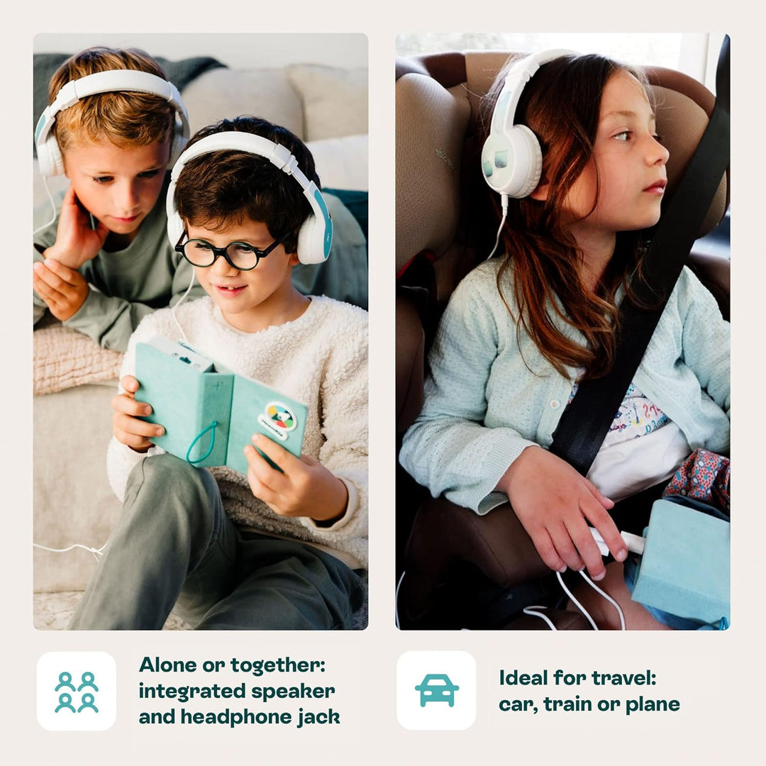 HoomKid Geschichtenerzähler, Kinder, Emotionsmanagement, 96 Audios, Meditationen, weiche Musik, weis