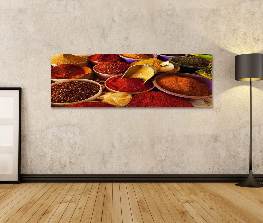 islandburner Bild auf Leinwand Orientalische Gewürzen In Schalen Bilder Wandbilder Poster Leinwand 1