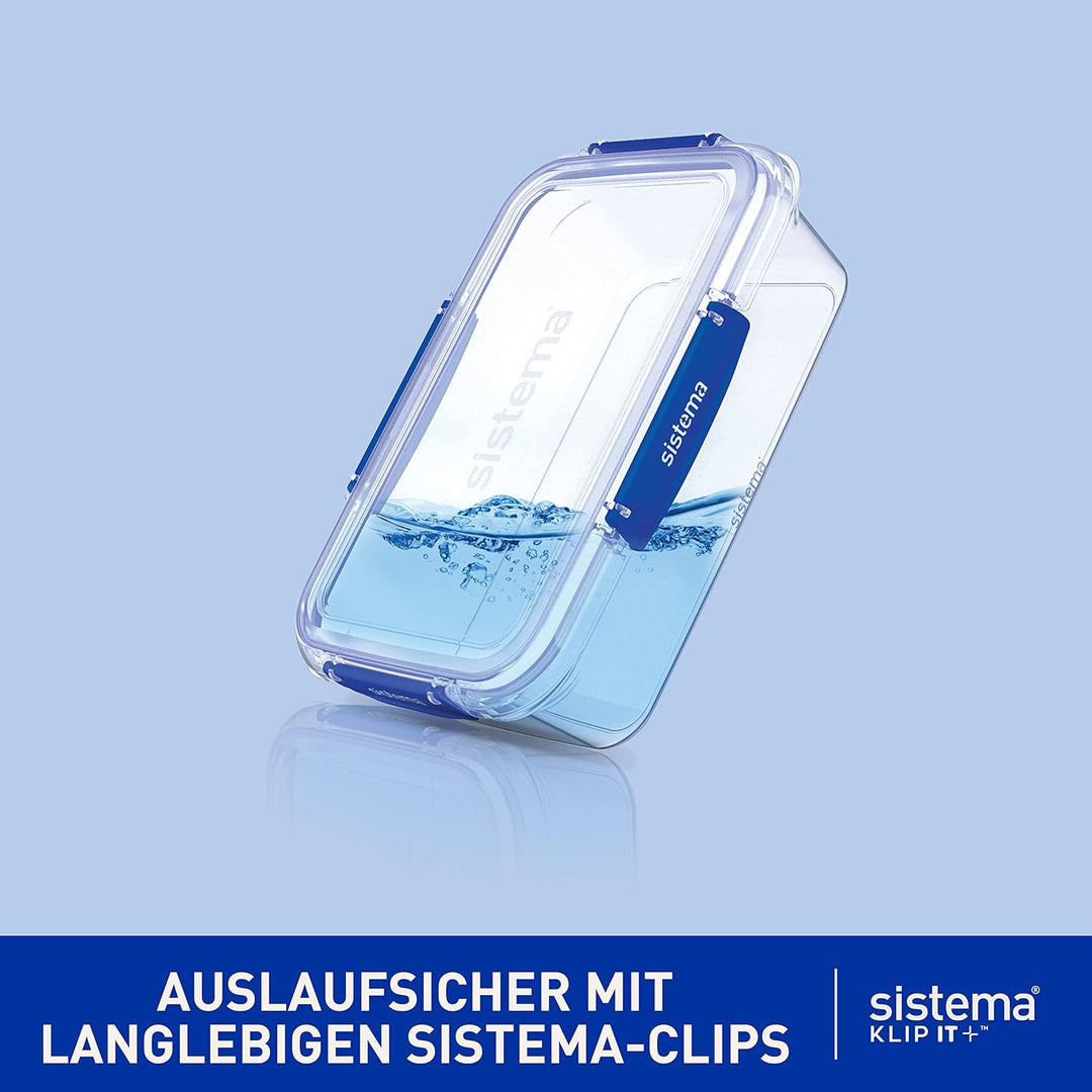 Sistema Klip It Lebensmittelbehälter 2 Liter (3er-Pack), Mahlzeiten- und Essensvorbereitung, mikrowe