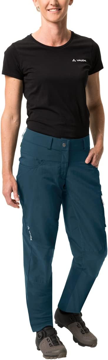 VAUDE Women's Qimsa Pants - Radhose Damen 34 Dark Sea Uni, 34 Dark Sea Uni