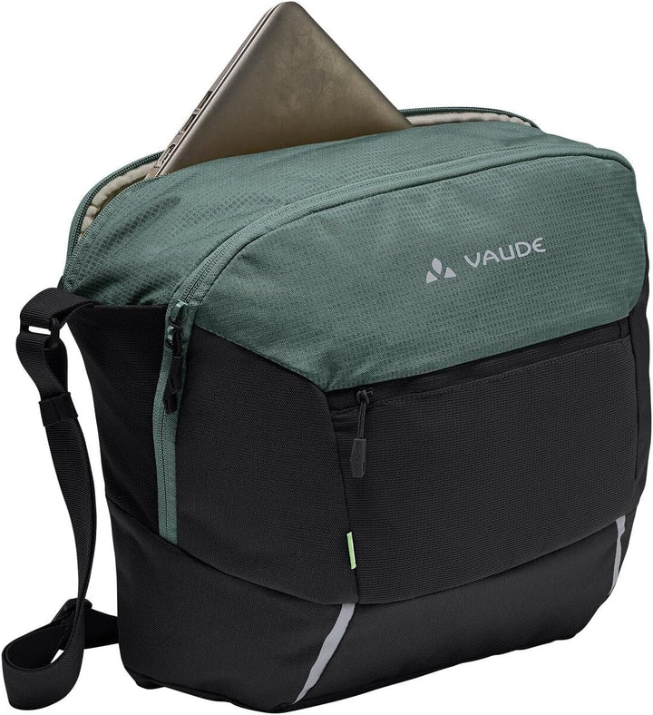 VAUDE Unisex Cycle Messenger M Fahrradtaschen Einheitsgrösse Black/Dusty Forest, Einheitsgrösse Blac