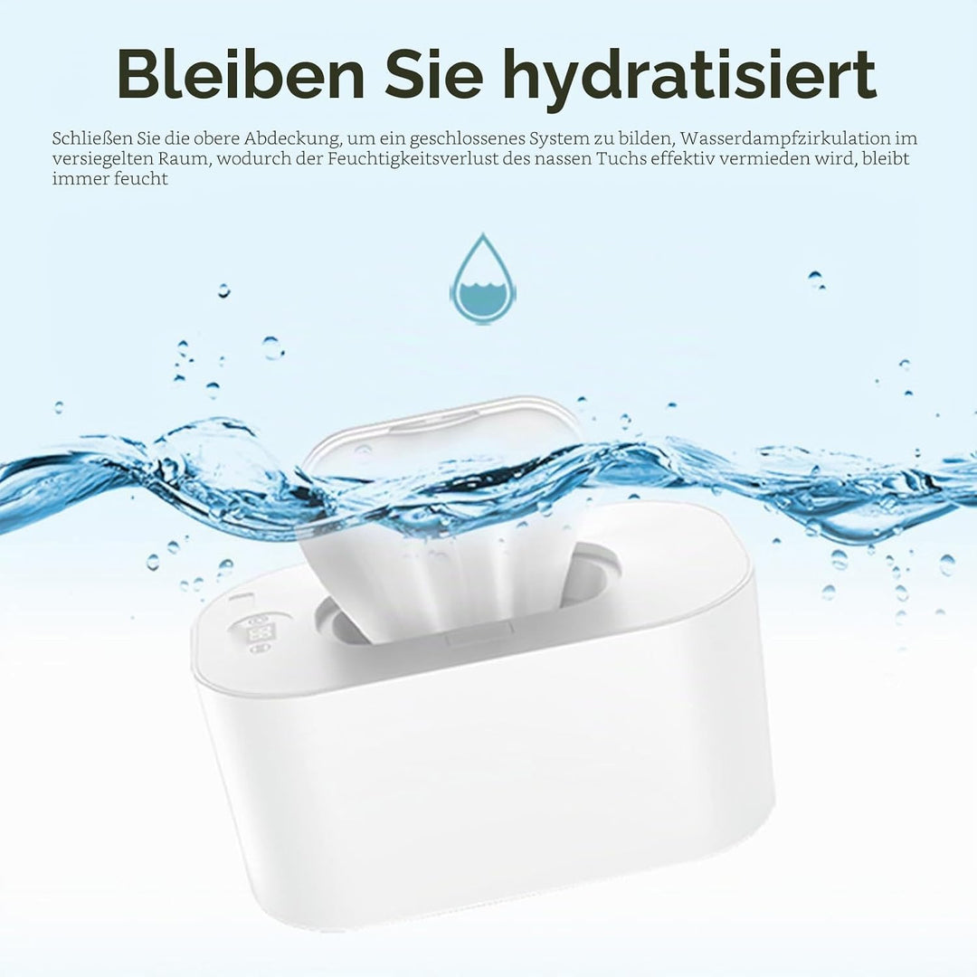 Tragbare Feuchttücher-Heizung, Heizbox mit Konstanter Temperatur für den Haushalt (Weiss), Weiss