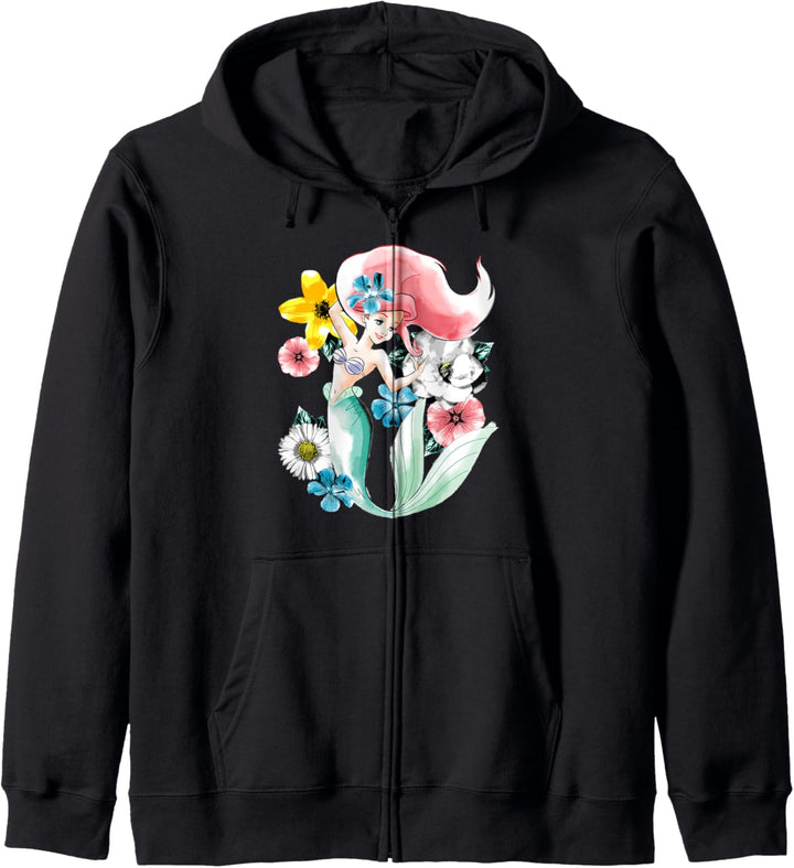 Disney Little Mermaid Watercolor Bouquet Kapuzenjacke
