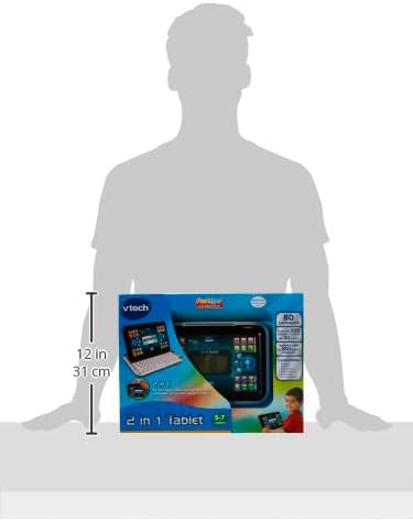 VTech 80-155504 Tablet 2-in-1, white/black, único Weiss/Black Single, Weiss/Black Single