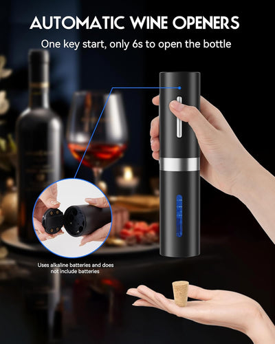 Elektrischer Korkenzieher, professioneller Flaschenöffner für Wein, kabellos, automatischer Flaschen