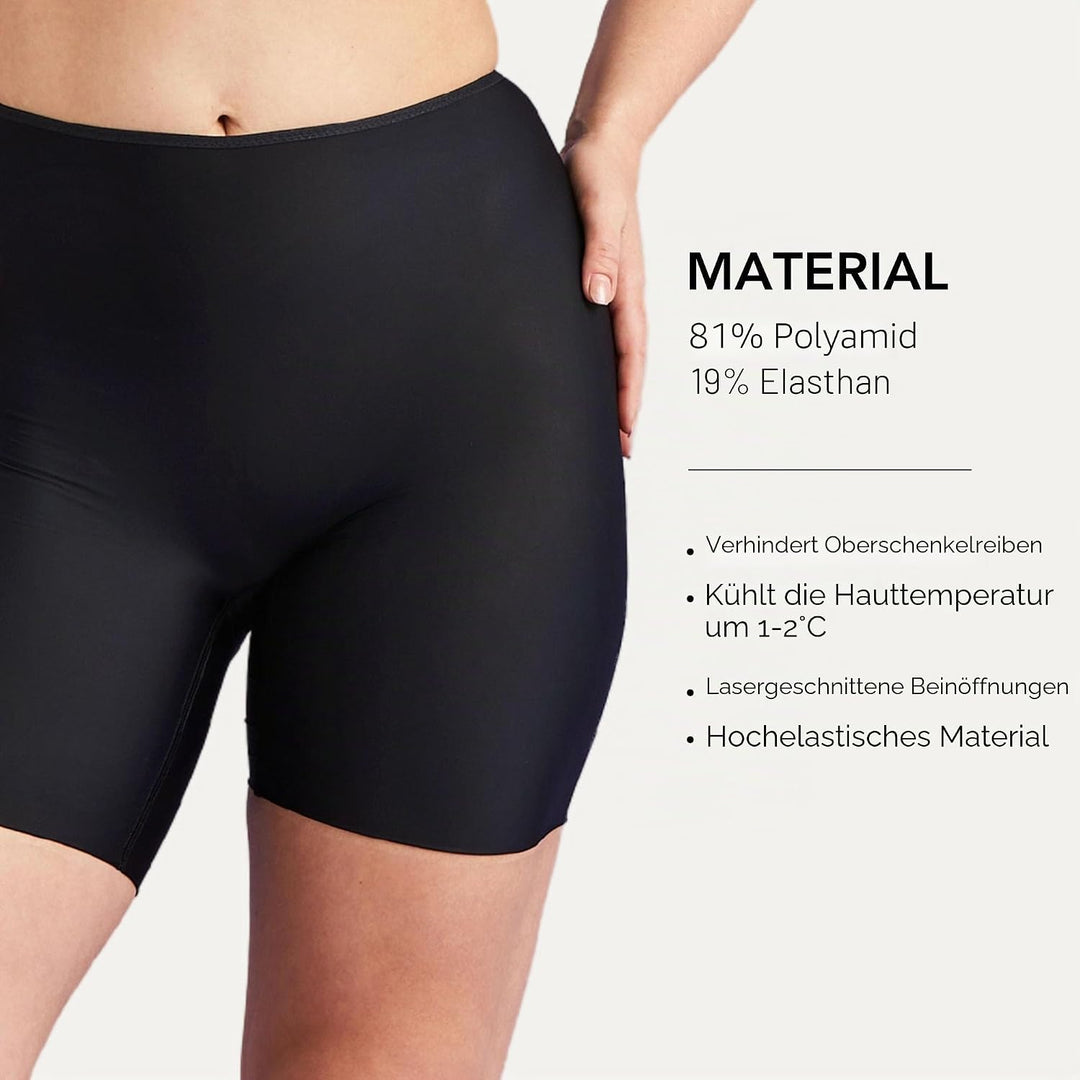 Miss Mary of Sweden Cool Sensation Miederhose mit langem Bein, Sommermiederhose für Frauen 50 Schwar