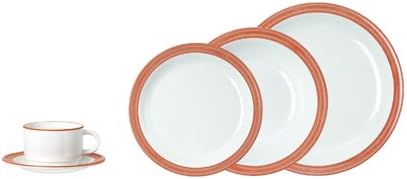 WACA 1926 Suppenteller Kunststoffteller 600 ml Dm 205 mm, Farbe:Bistro orange Bistro Rot, Bistro Rot
