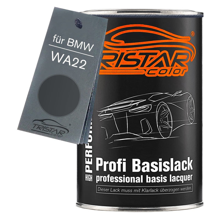 TRISTARcolor Autolack Dose spritzfertig für BMW WA22 Sparkling Graphit Metallic Basislack 1,0 Liter