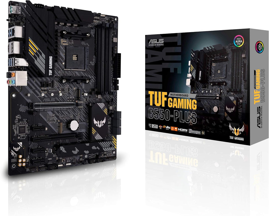 ASUS TUF Gaming B550-Plus Mainboard Sockel AM4 (ATX, Ryzen, PCIe 4.0, 2x M.2, 2Gbit/s Ethernet, SATA