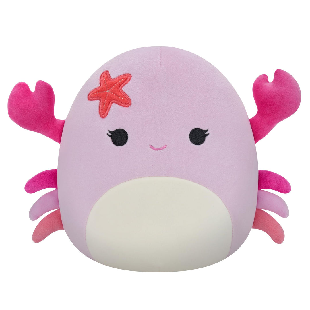 Squishmallows Original 7,5 Zoll Cailey – Pink Crab – Add Cailey to your Squad, Ultrasoft Stuffed Ani