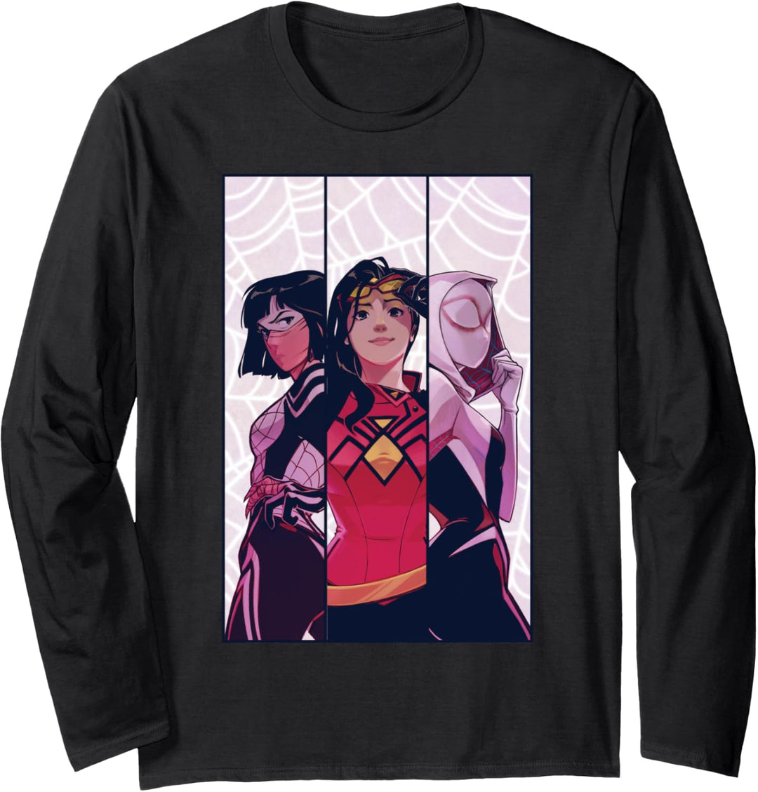 Marvel Spider-Women Alpha #1 Variant Comic Cover Langarmshirt