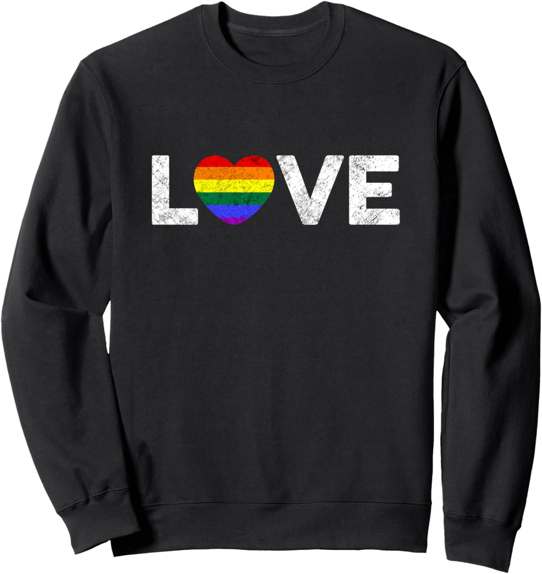 Liebe Gay Pride LGBT Rainbow Love Regenbogen Sweatshirt