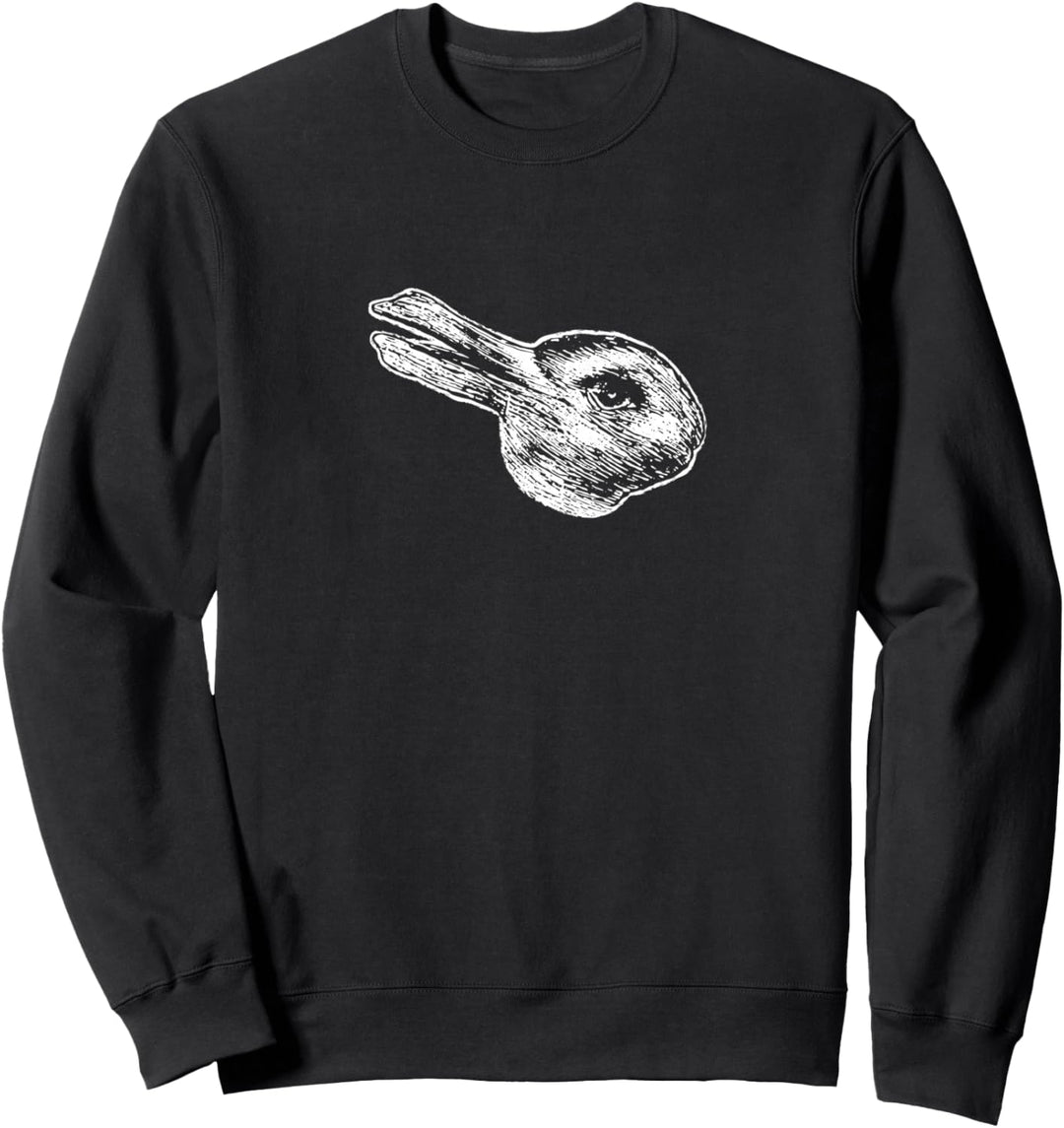 Die Hasen-Ente - Optische Illusion Sweatshirt