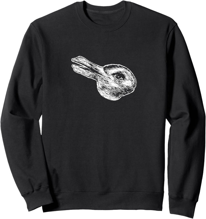 Die Hasen-Ente - Optische Illusion Sweatshirt