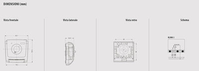 VEMER VE019600 KLIMA 3 - Mechanischer Raumthermostat, Heizungsthermostat, Thermostat mit Betrieb Hei