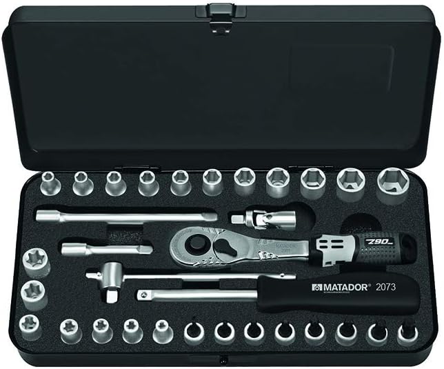 MATADOR Steckschlüsselsatz, 6-kant TORX, 6,3 (1/4) MM (2061), 2136 9320 32-teilig Metrisch, 32-teili