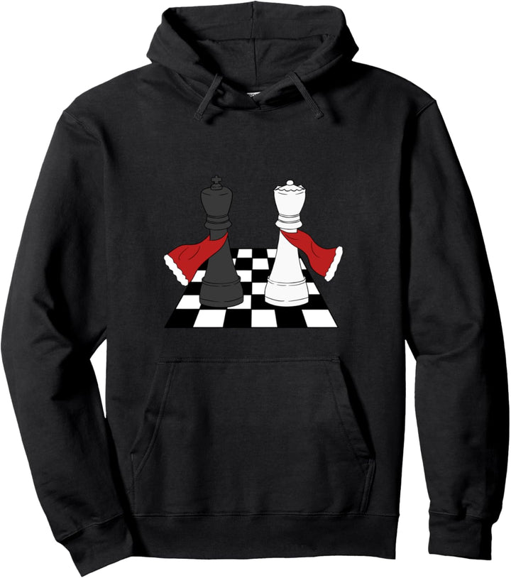Schachbrett Schach König Springer Bauer Schach Matt Pullover Hoodie
