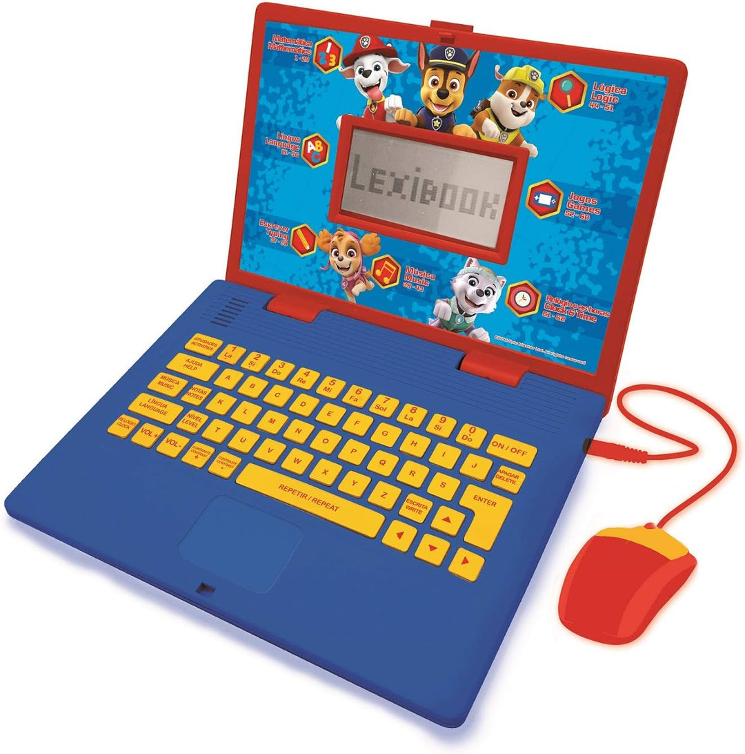 Lexibook JC598PAi4 Paw Patrol-Lern- und zweisprachiger Laptop Portugiesisch/Englisch Spielzeug für K