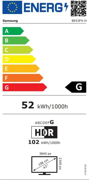 BE43FX-H - 108 cm (43") Diagonalklasse (107.95 cm (42.5") sichtbar) - BEFX-H Series LCD-TV mit LED-H
