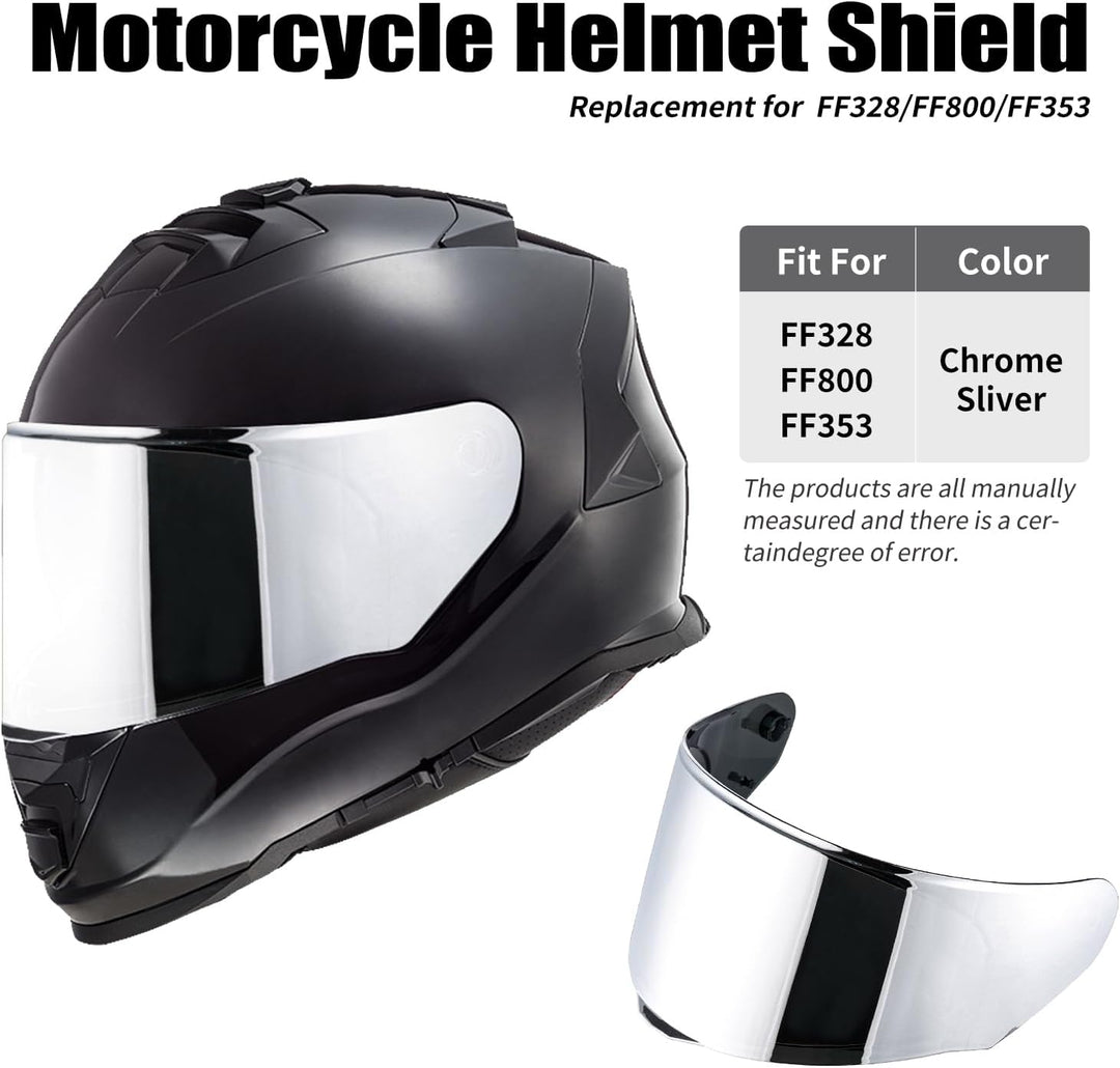 Helmvisier für LS2 FF328/FF353/FF800,Motorradhelm Visier,Motorrad Windschutz Helm Objektiv Visier Vo