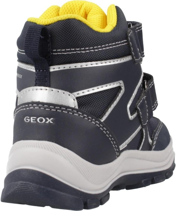 Geox Jungen B Flanfil Boy B ABX Stiefeletten 25 EU Navy Yellow, 25 EU Navy Yellow