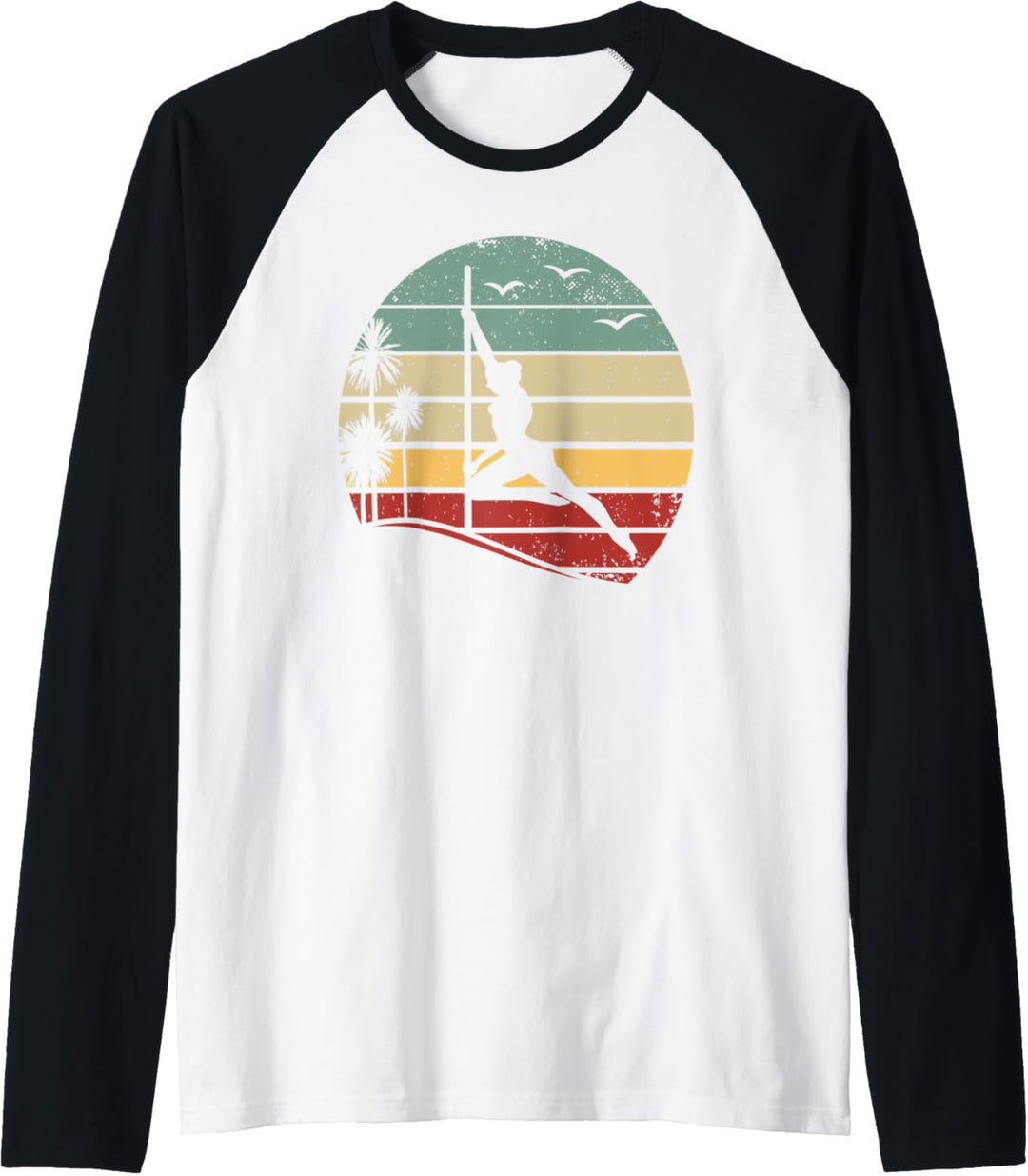 Pole Dance – Pole Dancing – Retro Pole Dance Raglan