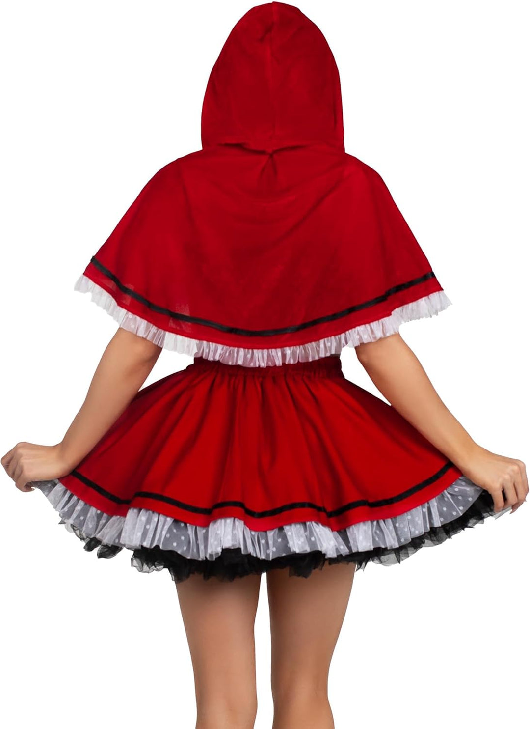 Leg Avenue Damen Flirty Miss Red, 3-teilig S Rot/Weiss, S Rot/Weiss