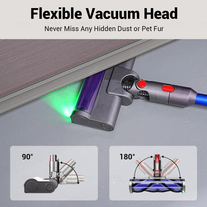 LHYNEE 2er-Pack LED-Leuchten Vakuumkopf Ersatz für Dyson V7/V8/V10/V11/V15 (Nicht für schlanke), mot
