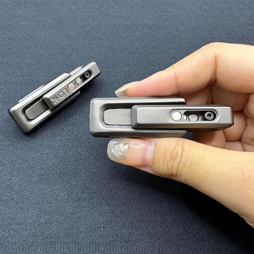 Fidget Slider EDC Push Haptic Slider Double Xlock Spielzeug Erwachsene Stressabbau Geschenke