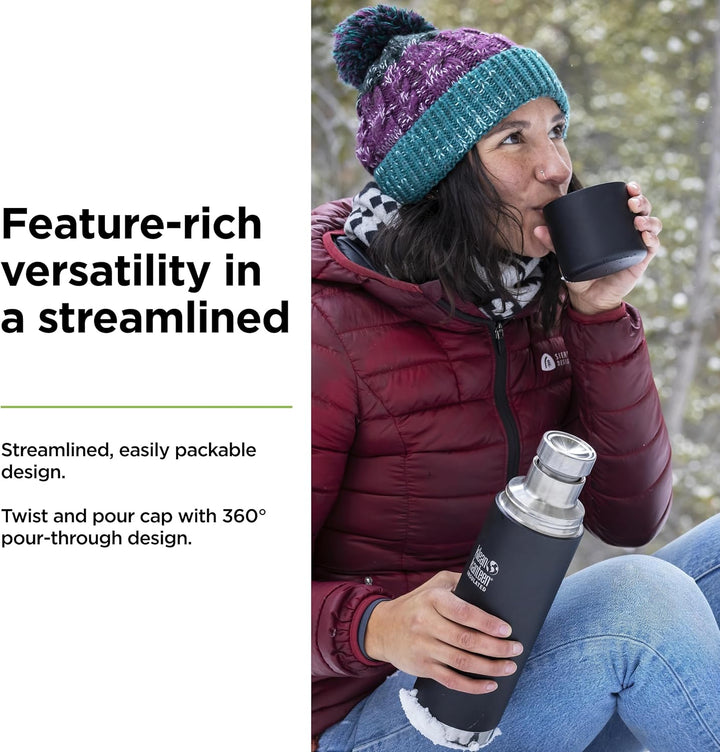 Klean Kanteen Herren tkpro-sb Trinkflasche Einheitsgrösse Shale Black (Matt), Einheitsgrösse Shale B