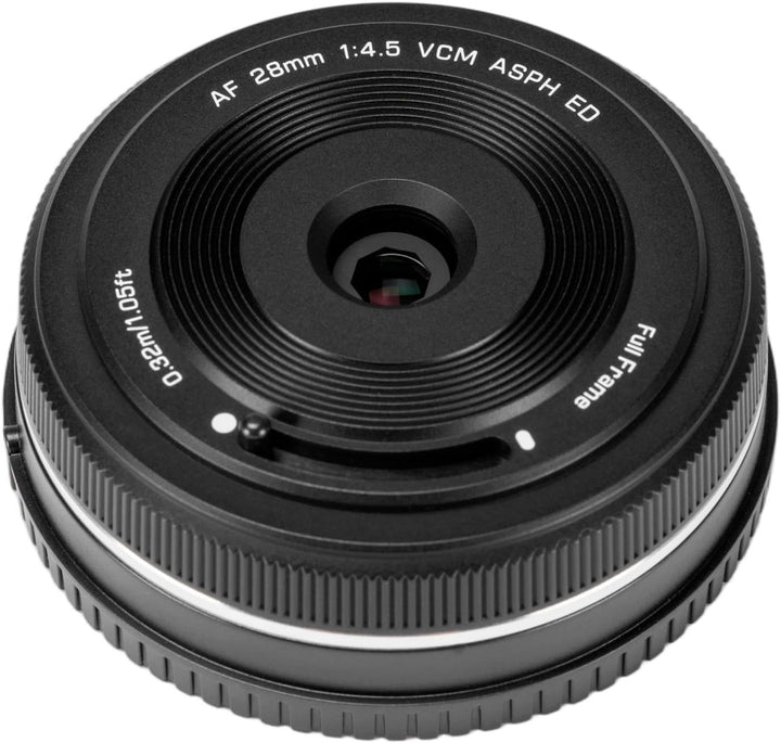 VILTROX 28mm F4.5 Pancake Objektiv für L Mount, AF 28mm f4.5 Autofokus Vollformat Objektiv für LUMIX