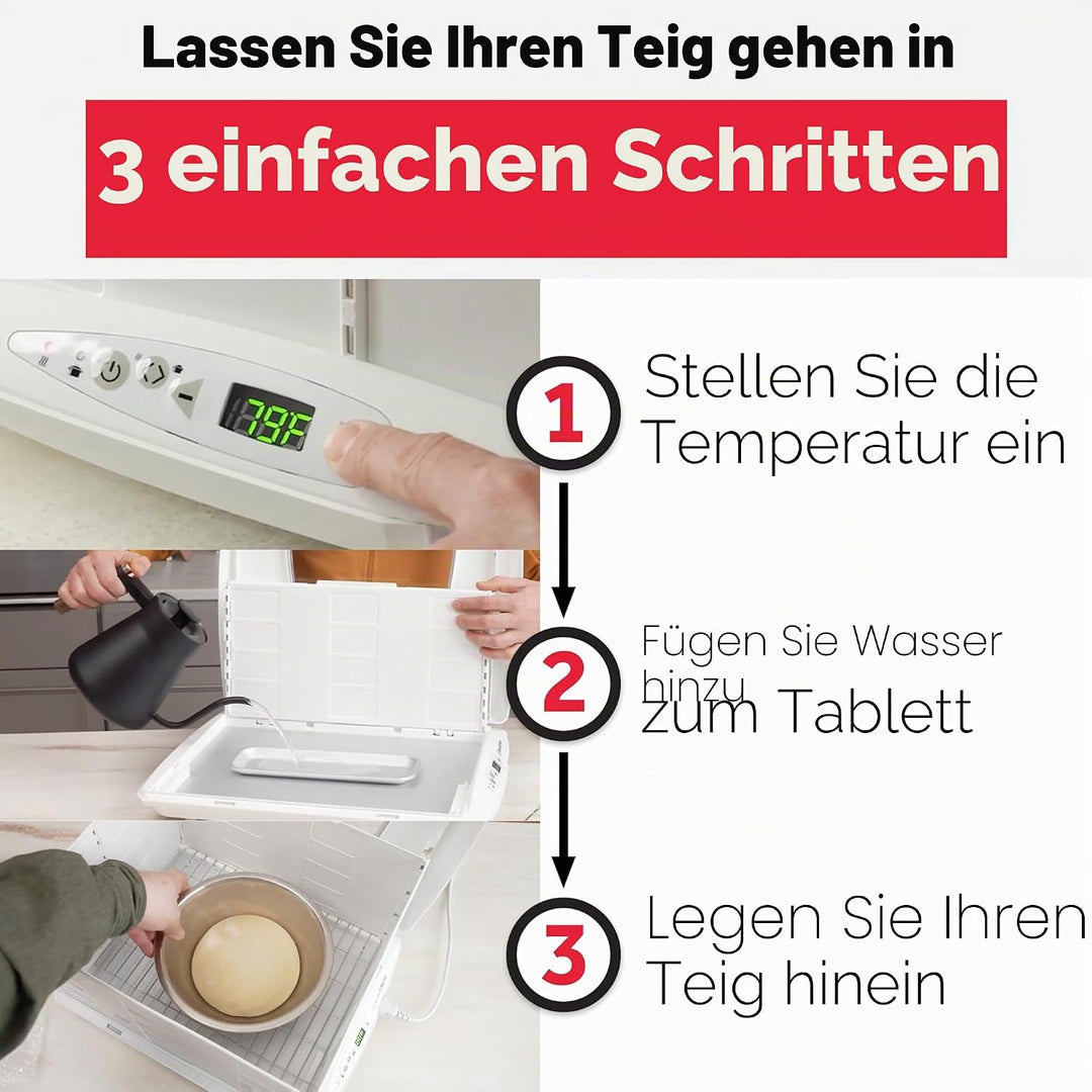 Brod and Taylor Regal-Set, Edelstahl Proofer and Slow Cooker weiss, Proofer and Slow Cooker